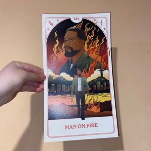 Netflix Man on Fire Wall Decor - Red and Black